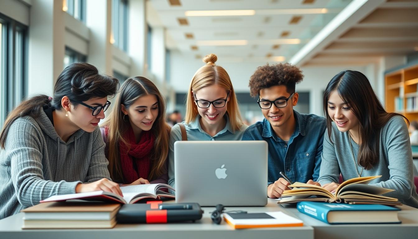 Student using online courses for flexible education